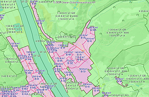 Screenshot der Bodenrichtwerte Bad H�nningen