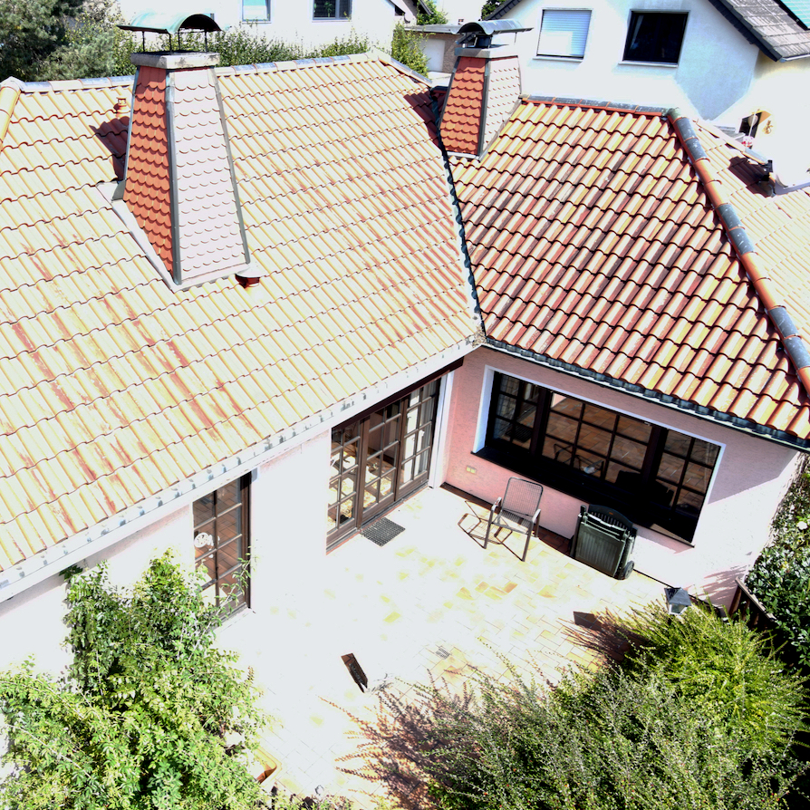 Terrasse - Luftbild Einfamilienhaus Swisttal / Buschhoven