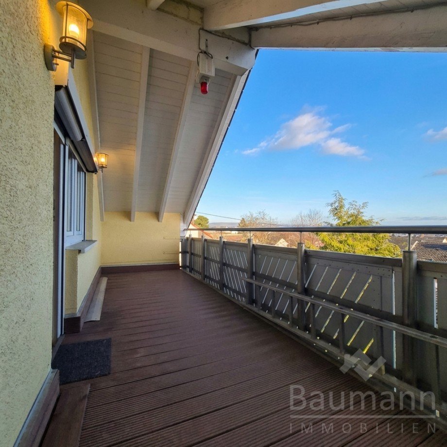 Balkon mit Rheinblick Einfamilienhaus Neuwied / Feldkirchen