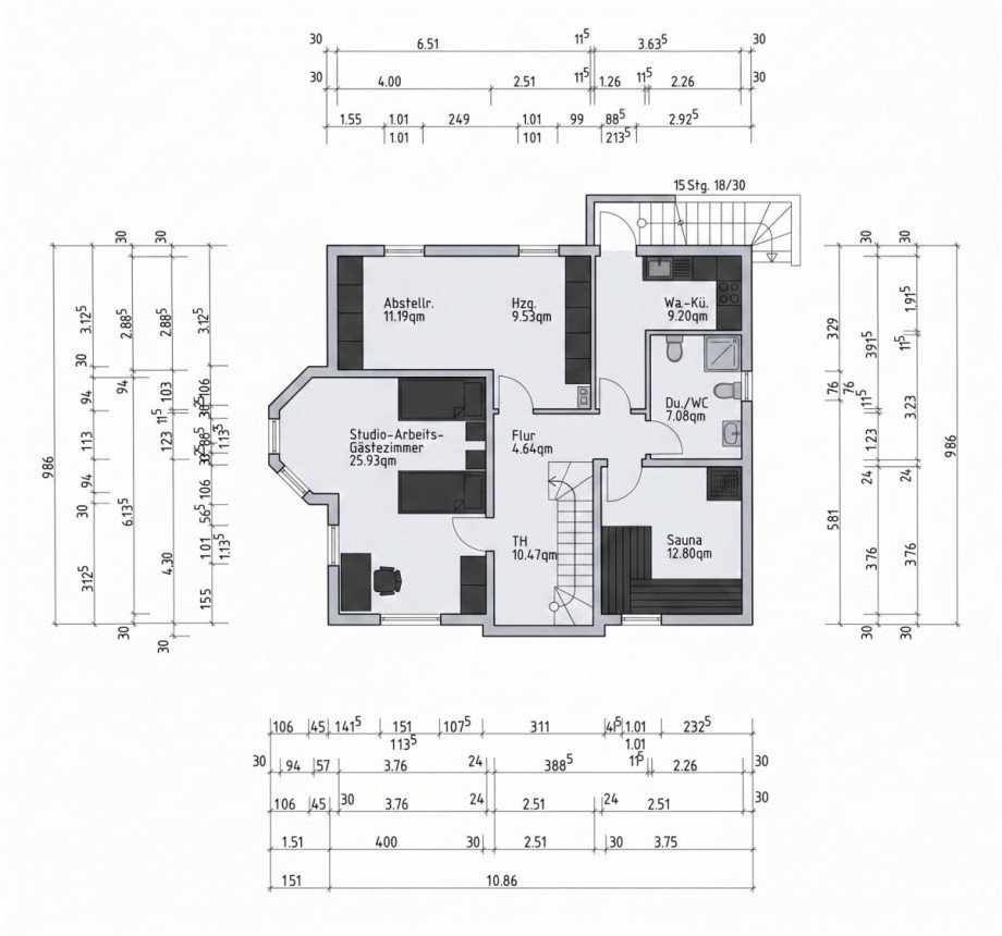 Grundriss Kellergeschoss Einfamilienhaus Unkel Scheuren Einfamilienhaus Unkel / Scheuren