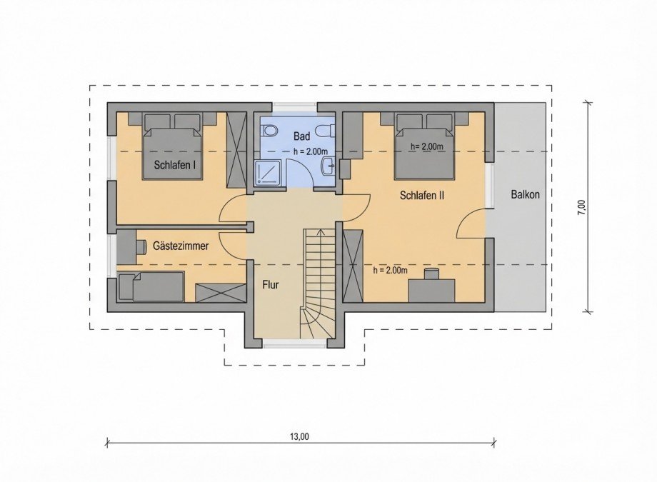 Dachgeschoss Einfamilienhaus Neuwied / Feldkirchen