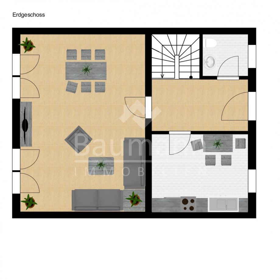 Grundriss-EG Reihenhaus Neuwied