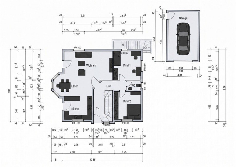 Grundriss Erdgeschoss Einfamilienhaus Unkel Scheuren Einfamilienhaus Unkel / Scheuren