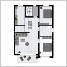 Grundriss MODERNE WOHNUNG IN LINZ AM RHEIN - HELLES AMBIENTE MIT BALKON