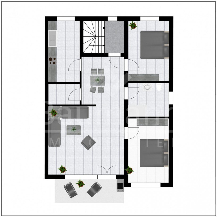Grundriss Etagenwohnung Linz am Rhein
