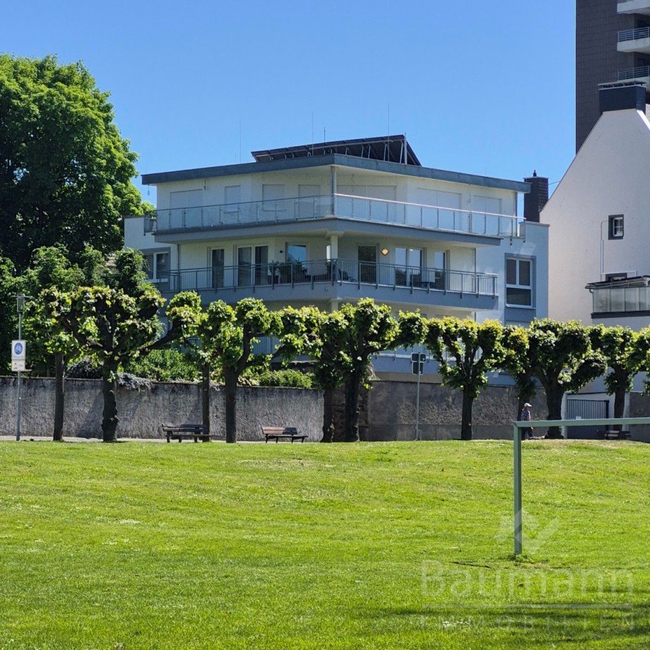 Ansicht von den Rheinwiesen Etagenwohnung Bad H�nningen