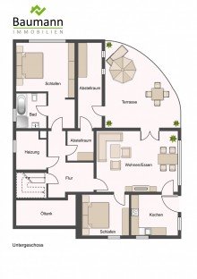 Grundriss UG EINFAMILIENHAUS MIT EINLIEGERWOHNUNG - FLEXIBLES WOHNKONZEPT F�R FAMILIEN