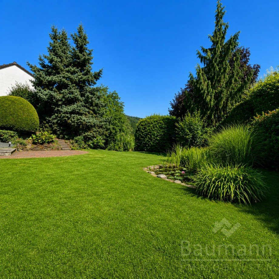 Garten mit Teich Einfamilienhaus Bad H�nningen Einfamilienhaus Bad H�nningen
