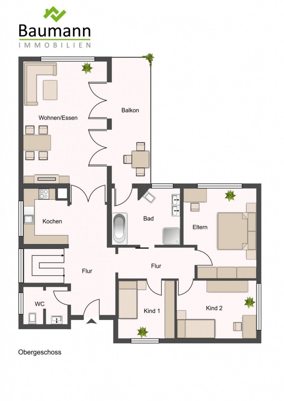 Grundriss EG Einfamilienhaus Bad Honnef / Aegidienberg