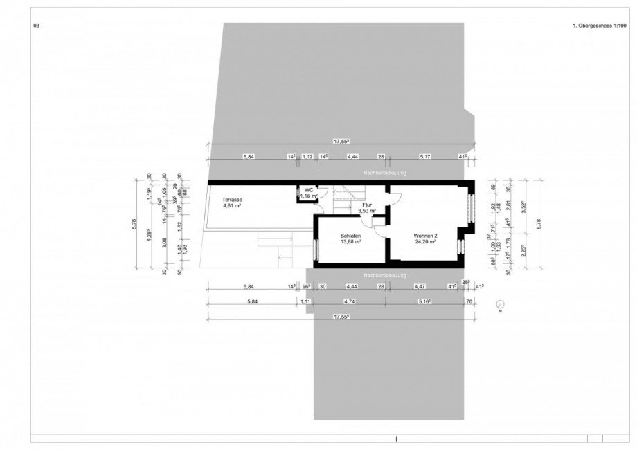 Grundriss OG Einfamilienhaus Linz