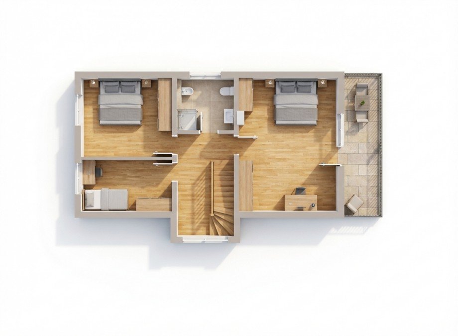 Dachgeschoss Einfamilienhaus Neuwied / Feldkirchen