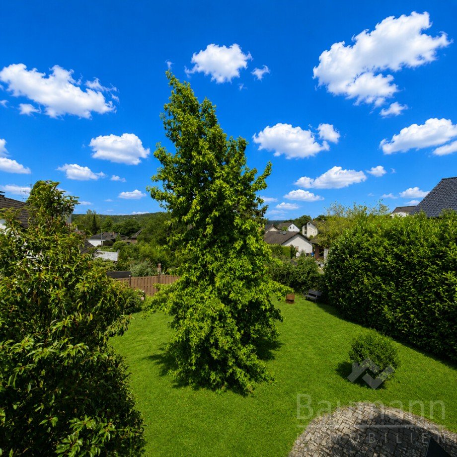Aussicht in den Garten Einfamilienhaus Unkel Scheuren Einfamilienhaus Unkel / Scheuren