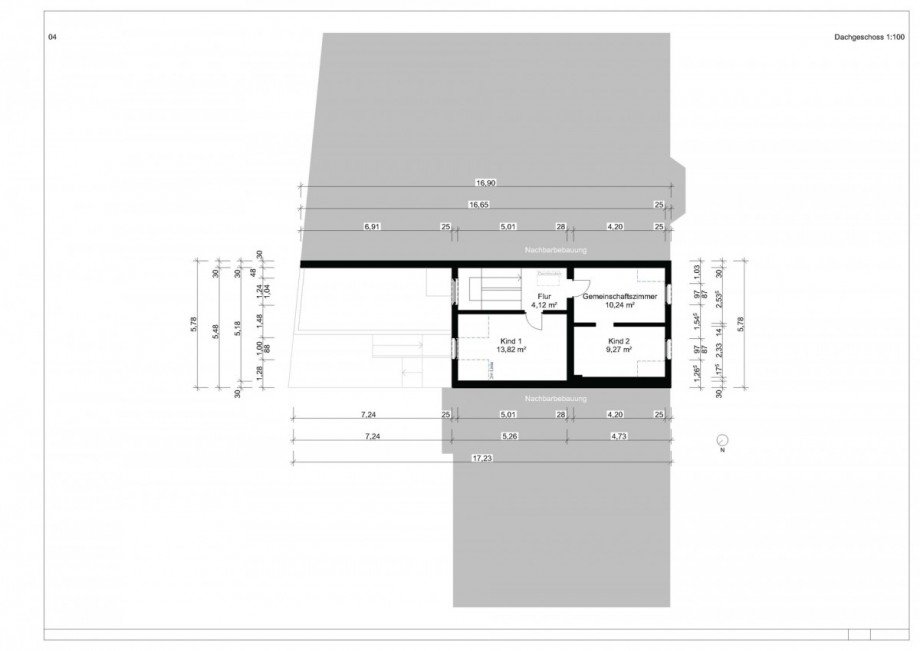 Grundriss DG Einfamilienhaus Linz